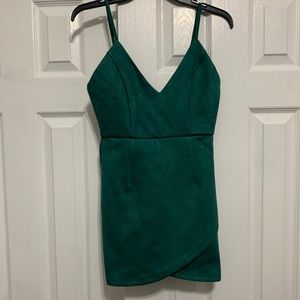 Emerald green dress